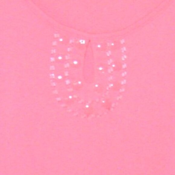 Peachy Pink Cotton Knit Tank Top City Blues by Koret Sz 2XL - Picture 3 of 3